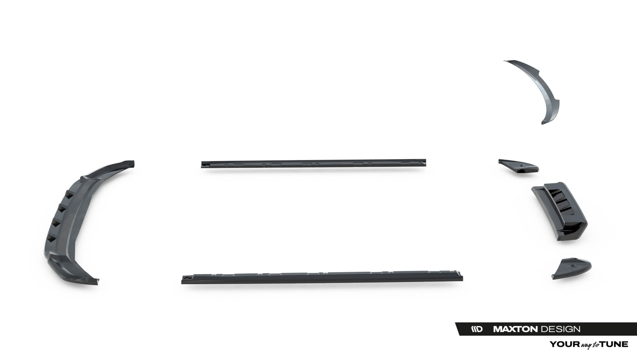 Maxton Design Комплект сплиттеров для Volkswagen T-Roc R Mk1 — изображение 18