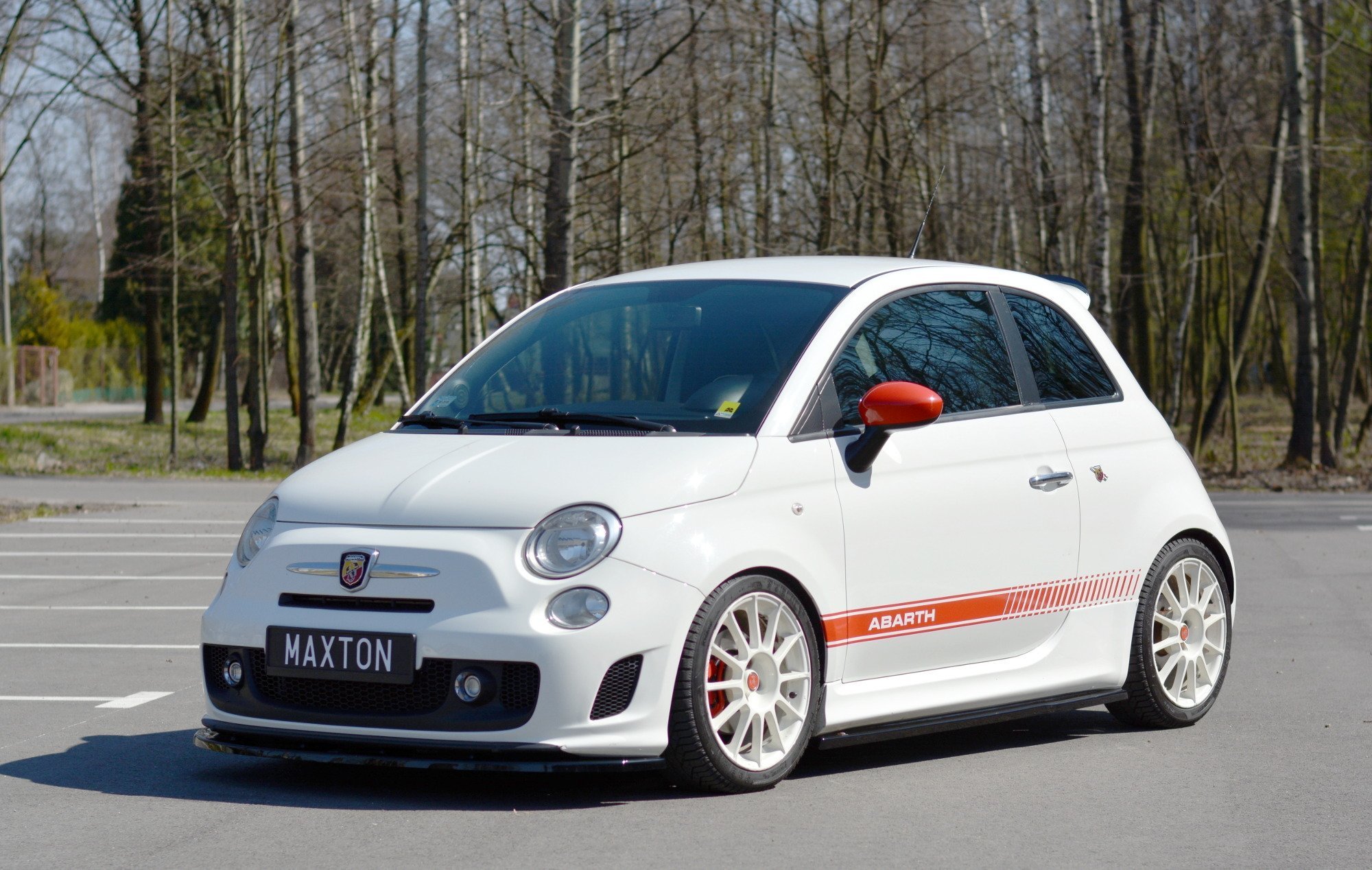 Maxton Design Боковые пороги и диффузоры для Abarth 500 Mk1