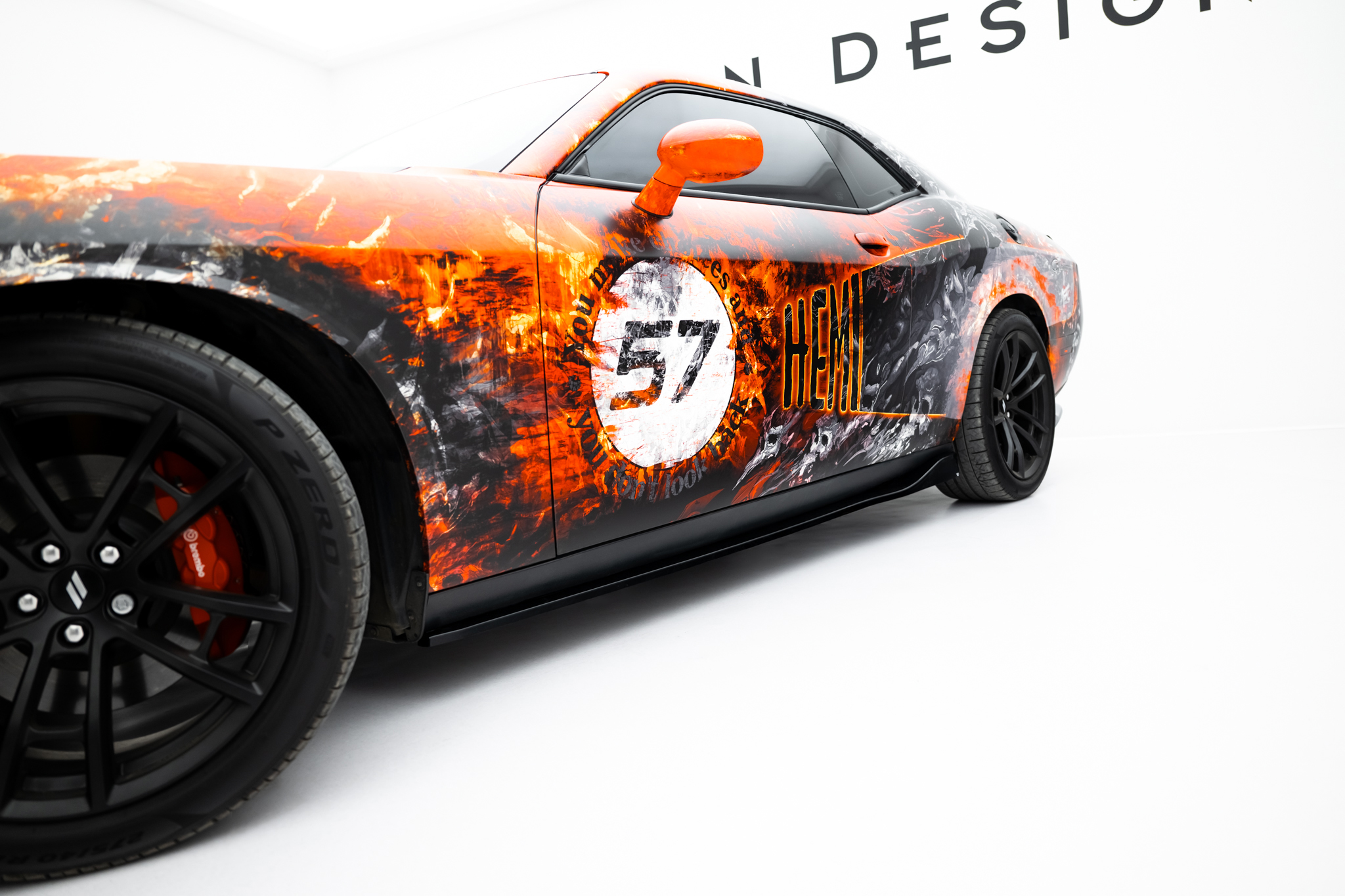 Maxton Design Боковые пороги и диффузоры для Dodge Challenger GT Mk3 Facelift