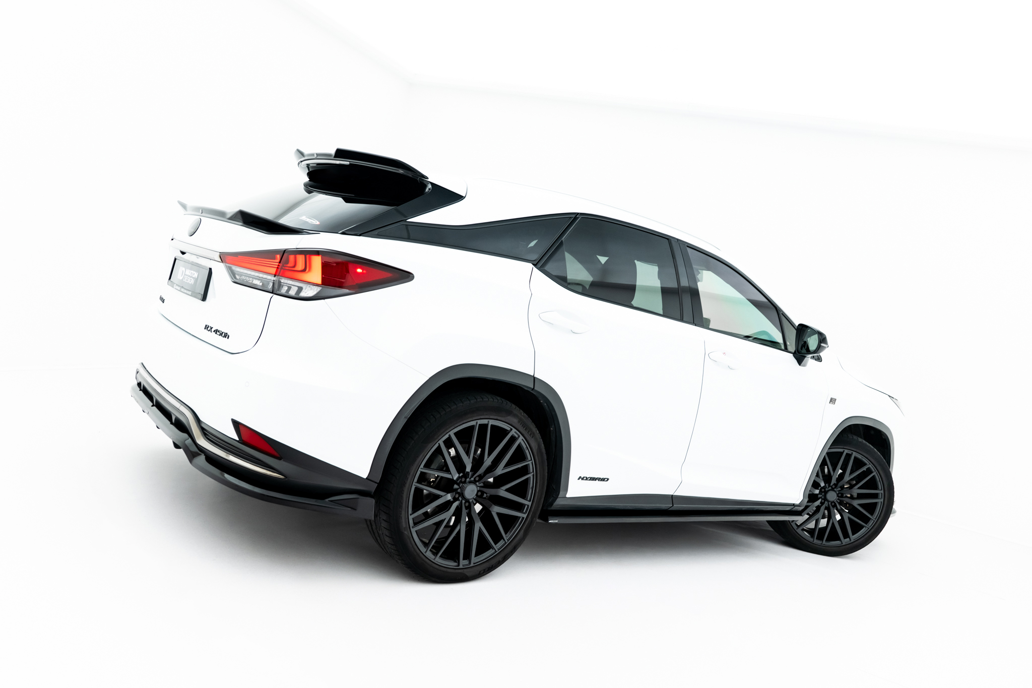 Maxton Design Боковые диффузоры для Lexus RX F-Sport Mk4 Facelift (версия без штатных подножек)