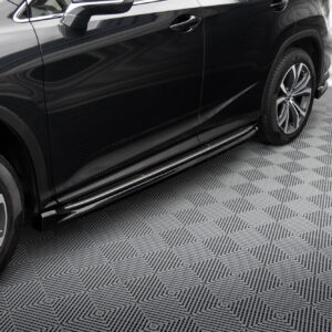 Maxton Design Боковые диффузоры для Lexus RX Mk4 после рестайлинга (версия со штатными подножками)