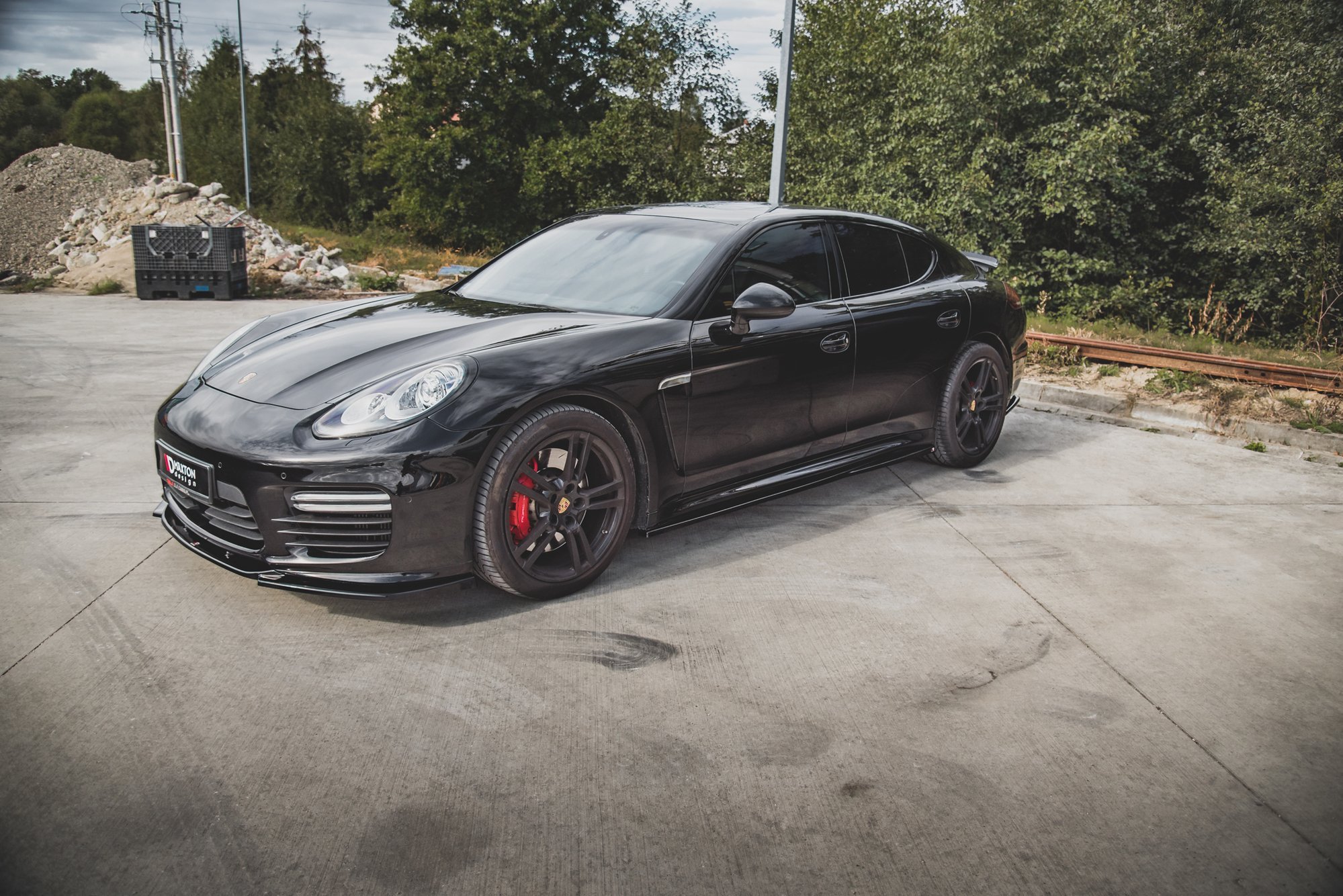 Maxton Design Боковые пороги и диффузоры V.1 для Porsche Panamera Turbo 970 Facelift — изображение 3