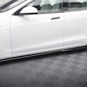 Maxton Design Боковые пороги и диффузоры V.1 Tesla Model S Plaid Mk1 Facelift