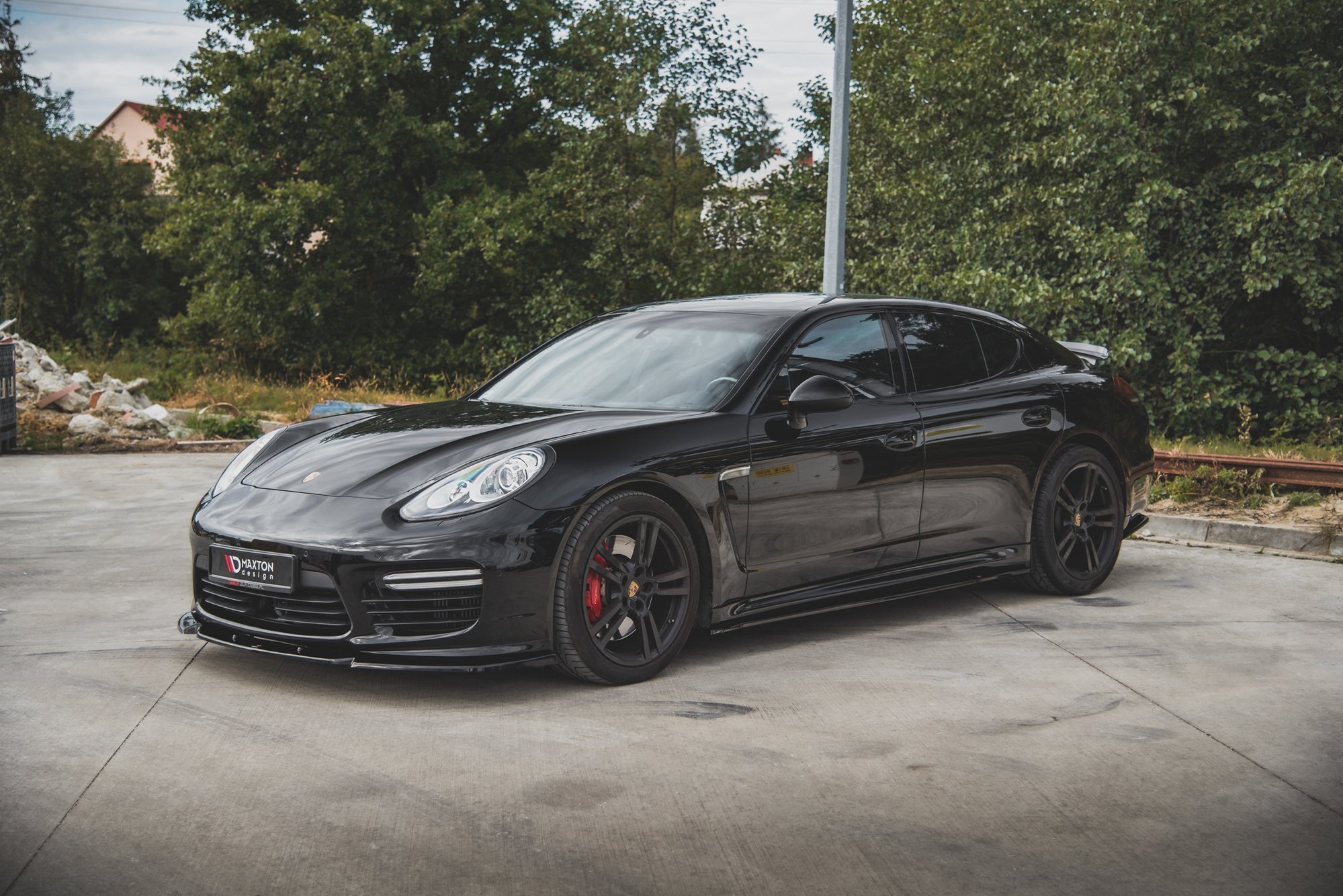 Maxton Design Боковые пороги и диффузоры V.2 для Porsche Panamera Turbo 970 Facelift — изображение 2