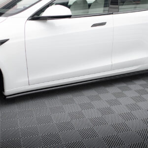Maxton Design Боковые пороги и диффузоры V.2 для Tesla Model S Plaid Mk1 (рестайлинг)