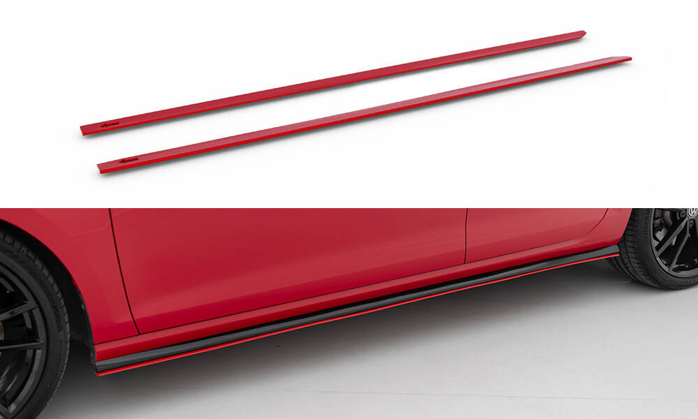 Maxton Design Боковые диффузоры V.2 для Volkswagen Golf R / R-Line Mk7 (рестайлинг)