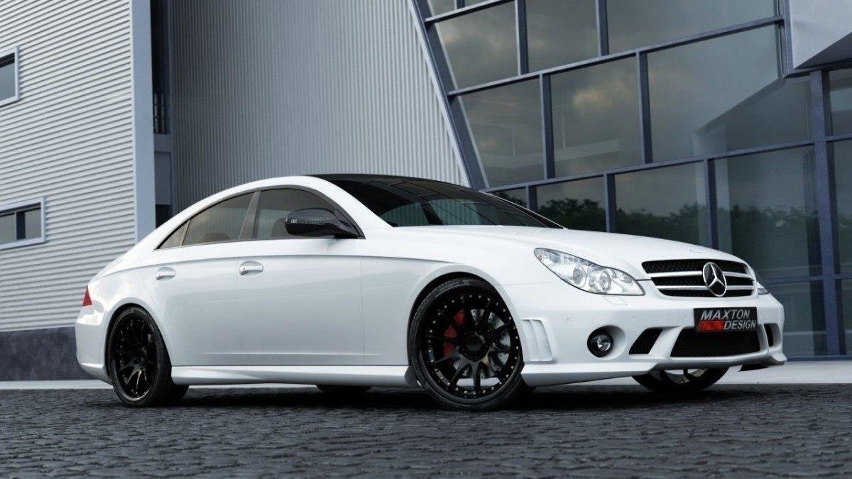 Maxton Design Боковые юбки для Mercedes CLS C219 <Внешний вид W204 AMG>