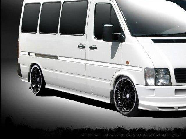 Maxton Design Боковые юбки для Mercedes Sprinter I FL / Volkswagen LT 96-06. Эти боковые юбки подходят для версии с двойными колёсами. — изображение 2