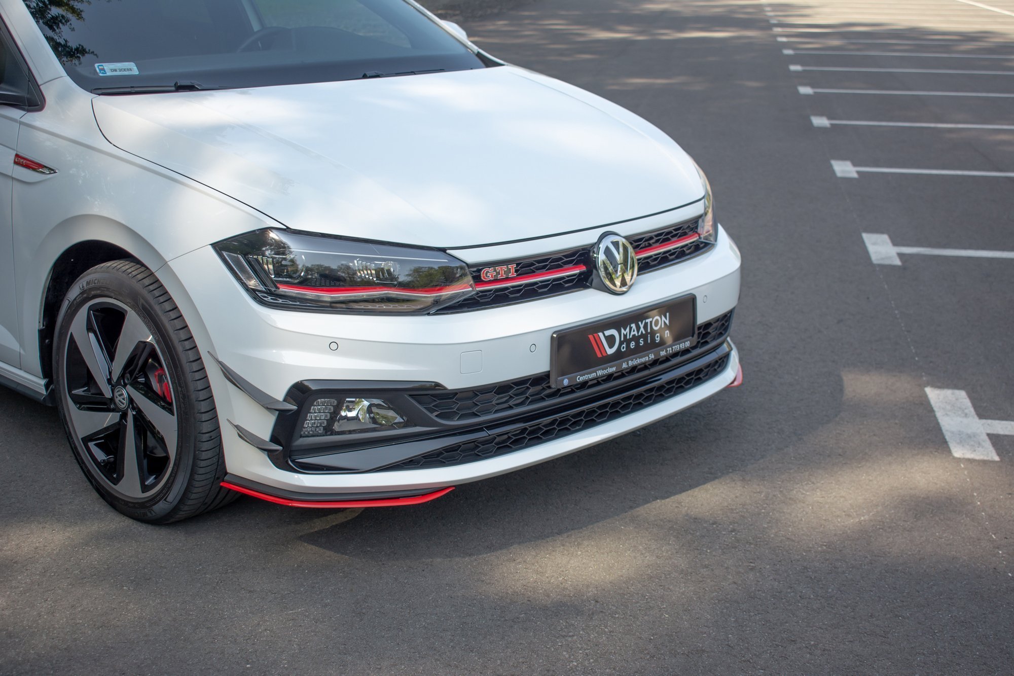 Maxton Design Сплиттеры Przednie Boczne Volkswagen Polo GTI/R-line Mk6
