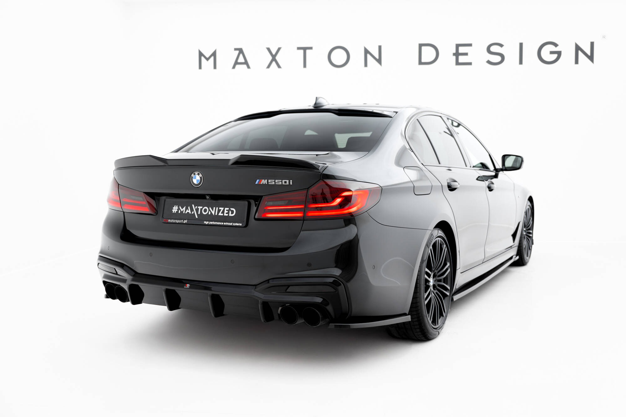 Maxton Design Накладка на спойлер 3D для BMW 5 Standard / M-Pack / M550 Sedan G30 / G30 Facelift — изображение 2