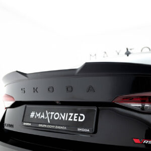 Maxton Design Накладка на спойлер 3D для Skoda Octavia RS / Sportline / Standard Liftback MK4 / Mk4 Facelift