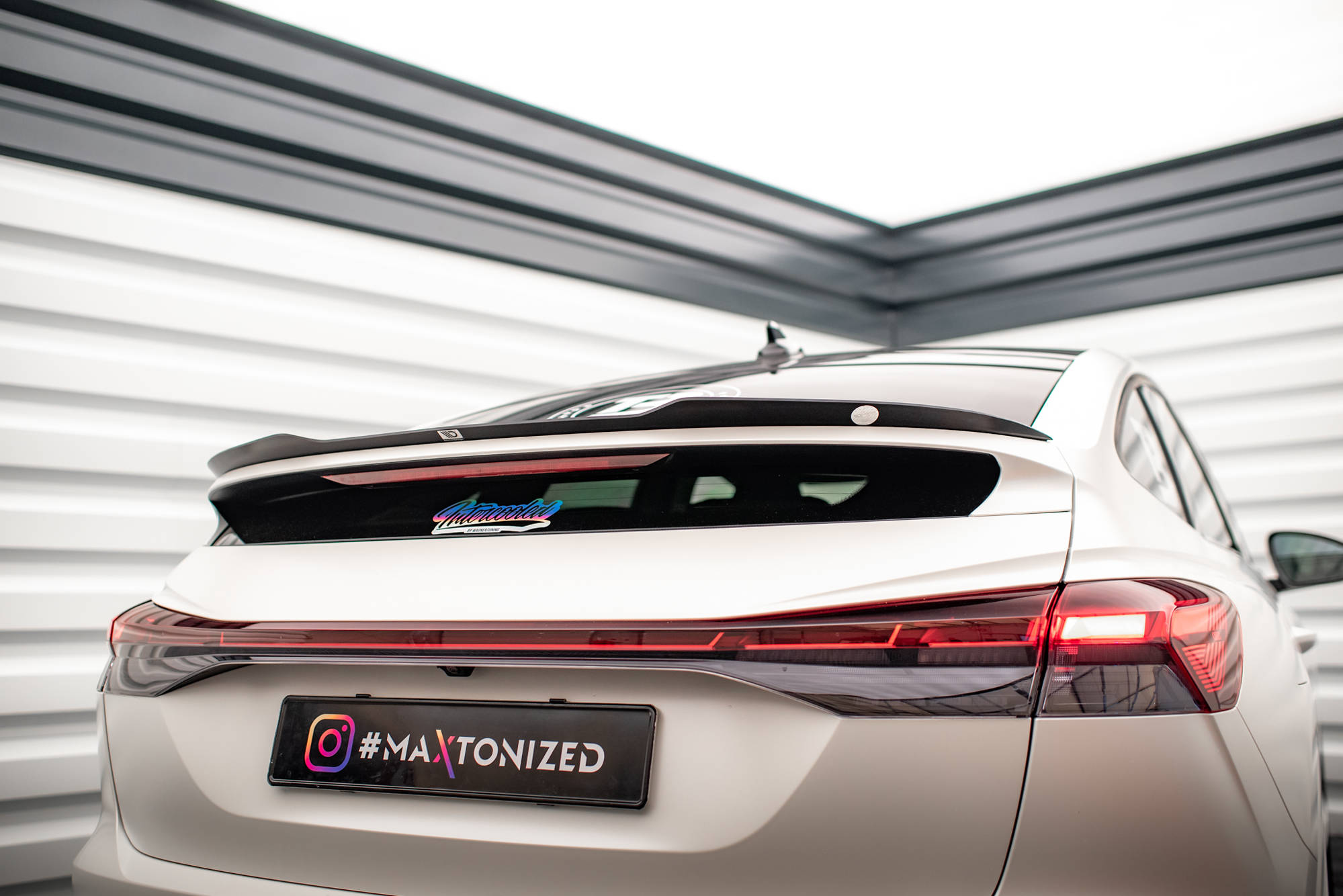 Maxton Design Накладка на спойлер Audi Q4 etron Sportback Mk1