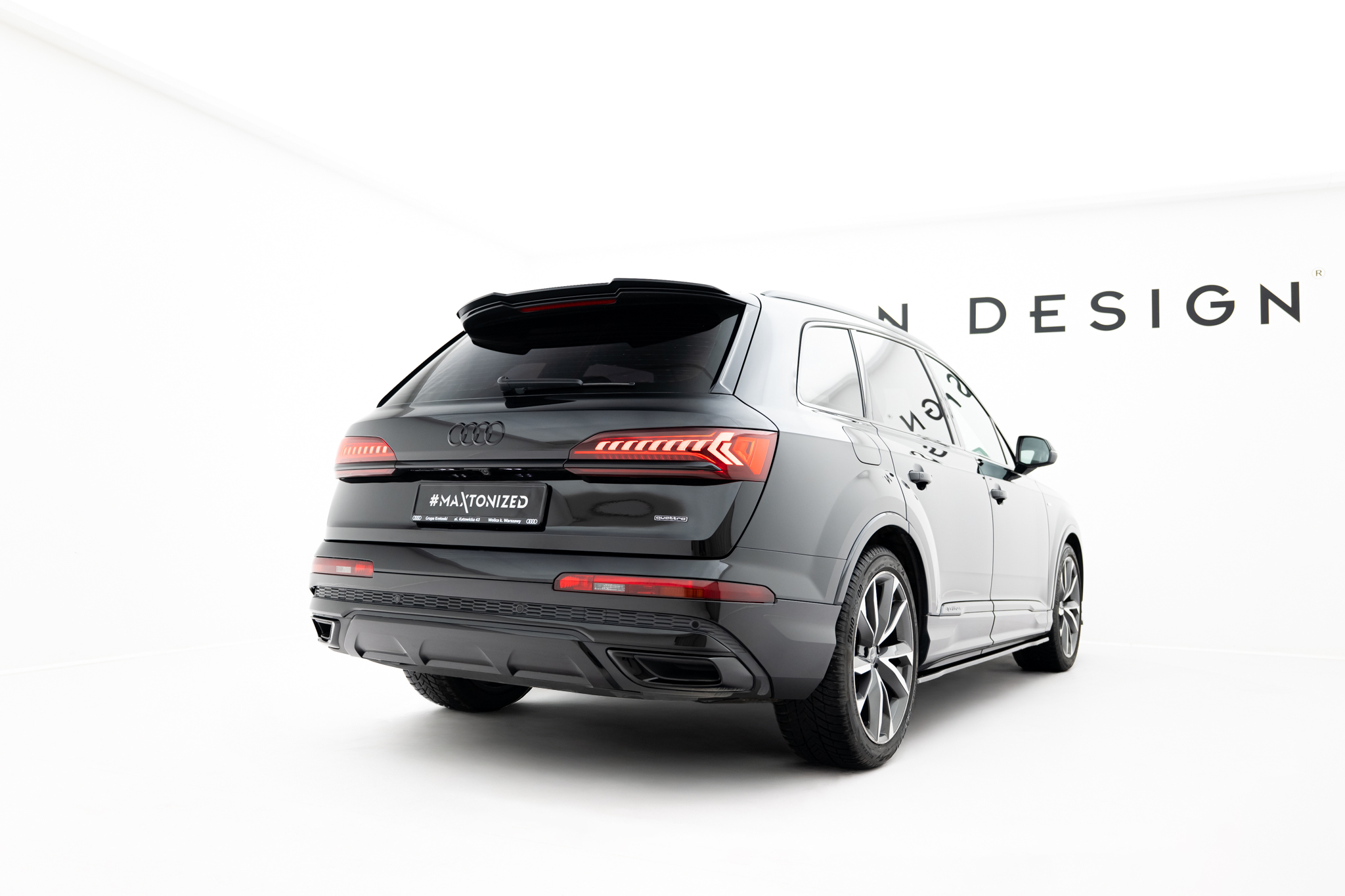 Maxton Design Накладка на спойлер Audi Q7 S-Line / SQ7 Mk2 Facelift 2 — изображение 2