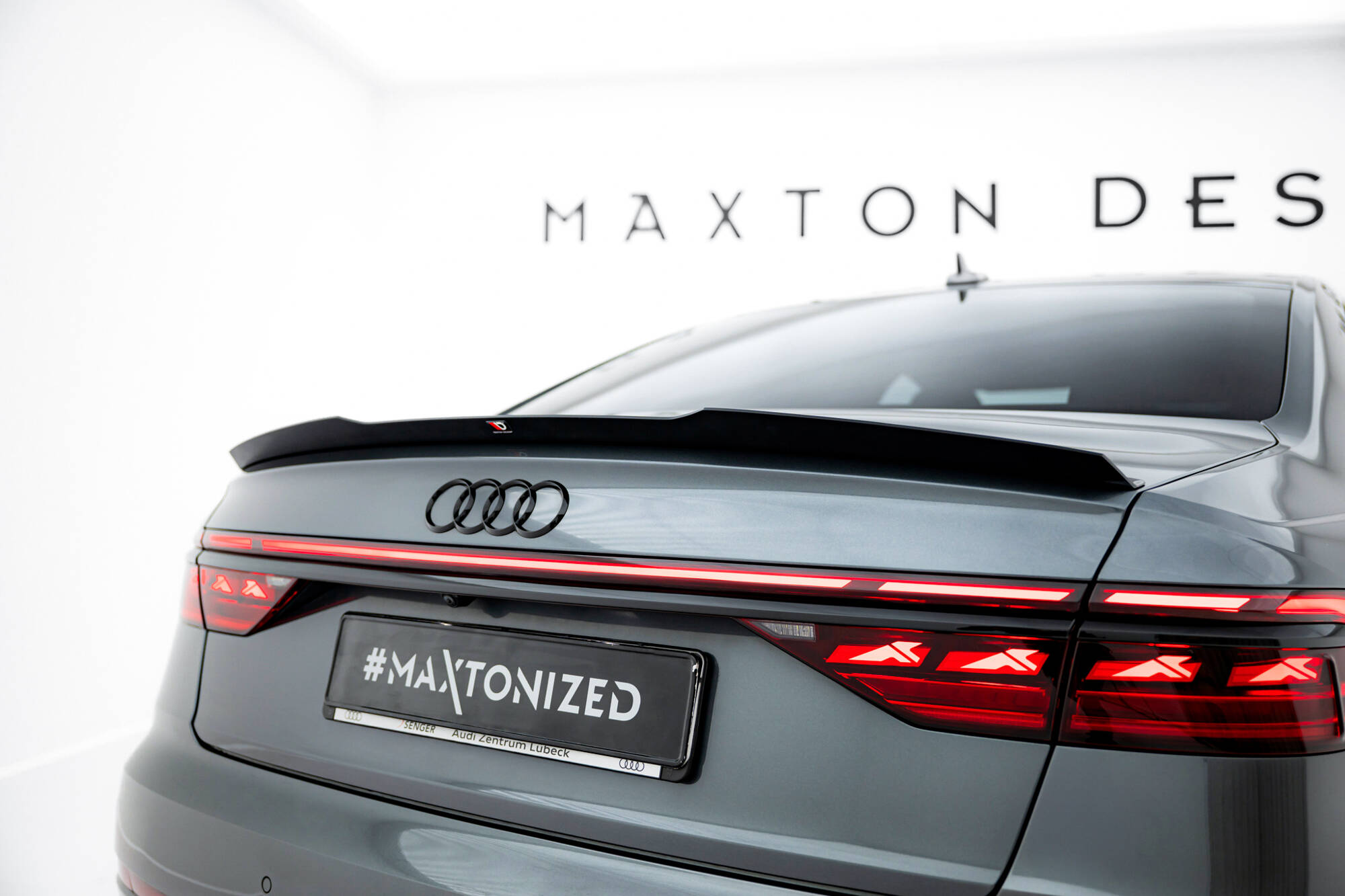 Maxton Design Накладка на спойлер Audi S8 / A8 S-Line D5 Facelift
