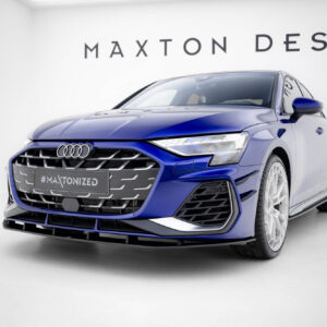 Maxton Design Передний сплиттер Street Pro для Audi A3 S-Line Sedan / S3 Sedan 8Y Facelift
