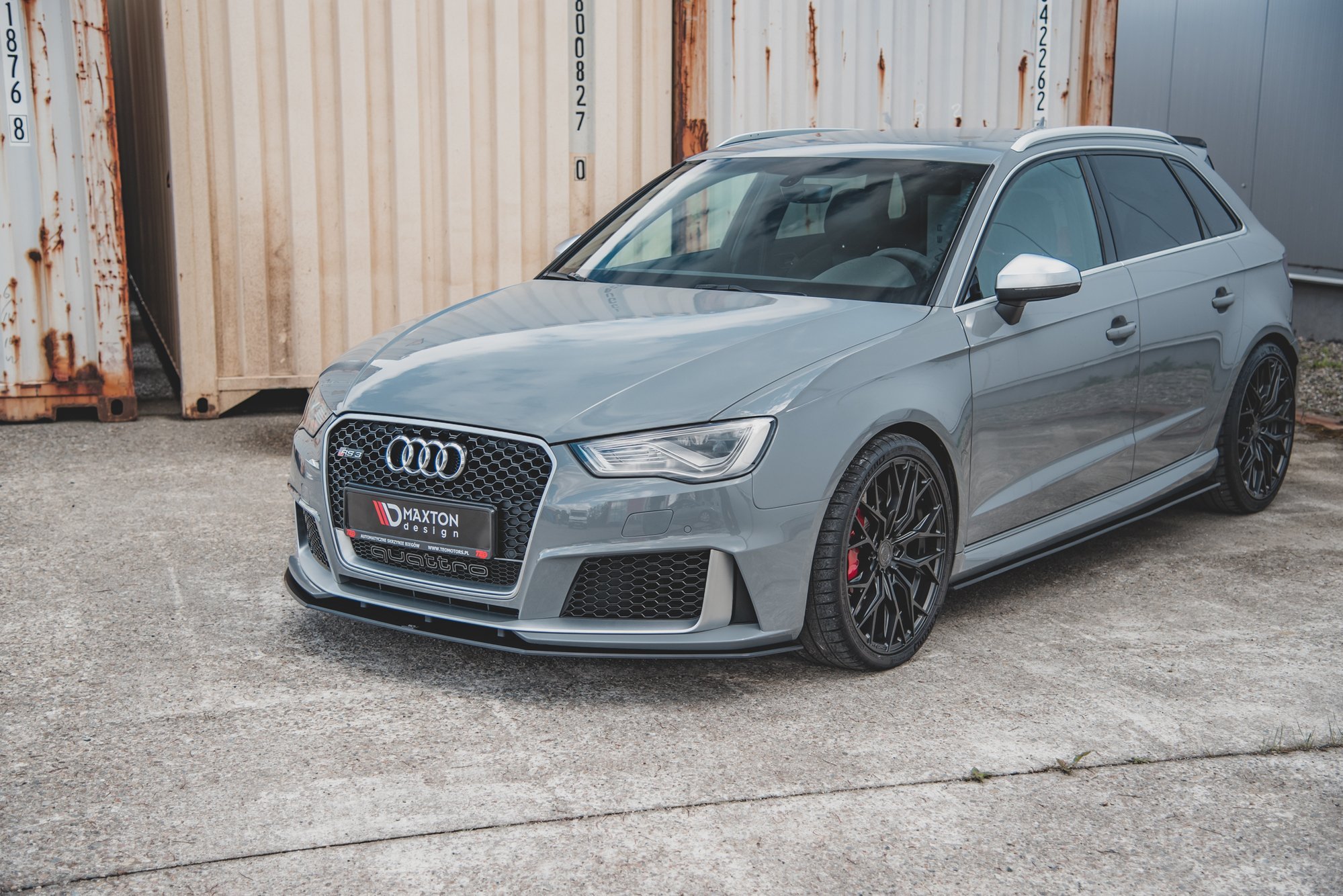 Maxton Design Передний сплиттер Street Pro для Audi RS3 8V Sportback — изображение 3