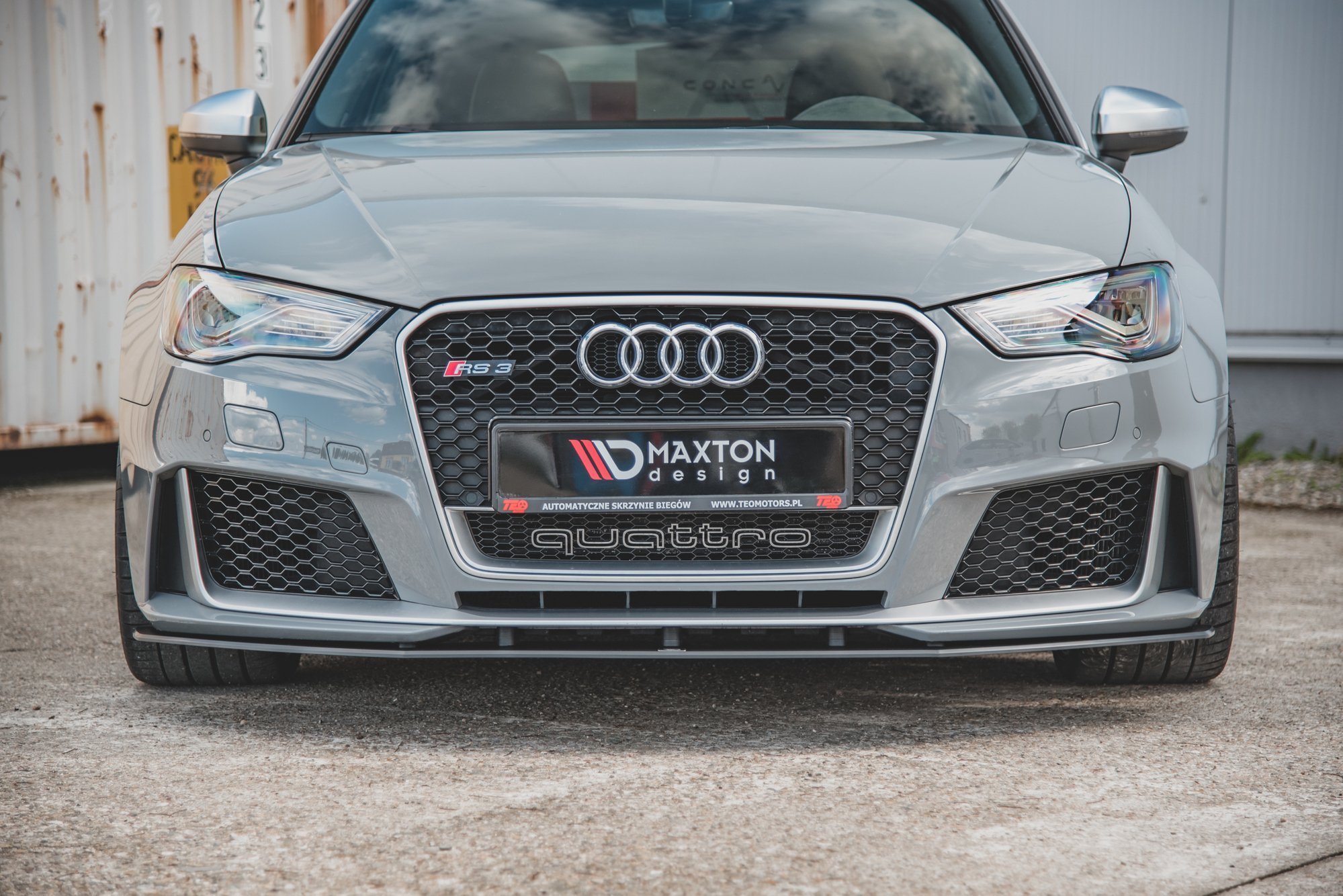 Maxton Design Передний сплиттер Street Pro для Audi RS3 8V Sportback