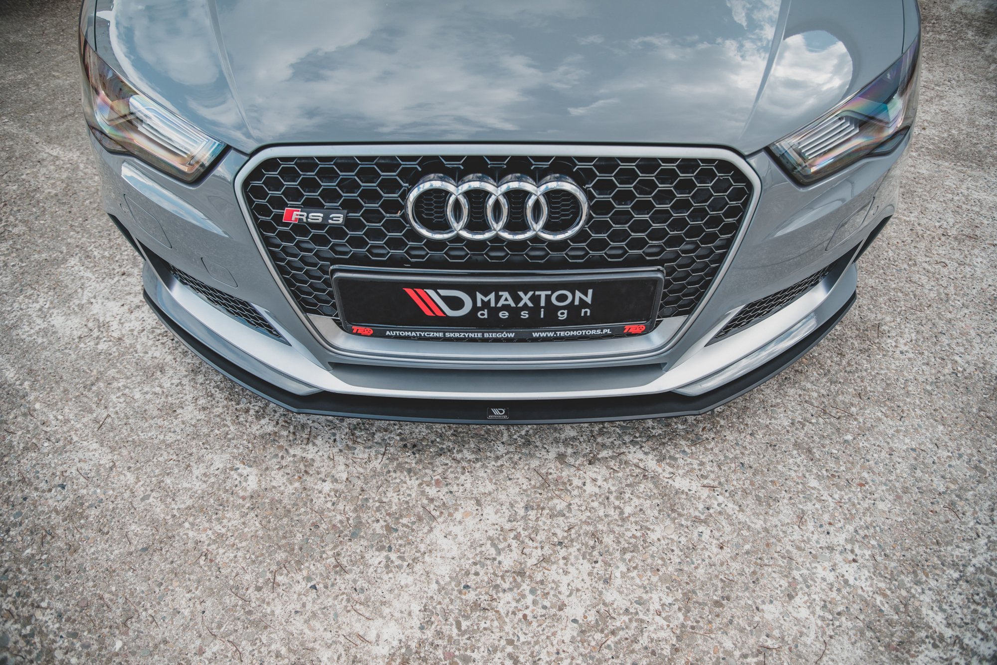 Maxton Design Передний сплиттер Street Pro для Audi RS3 8V Sportback — изображение 4