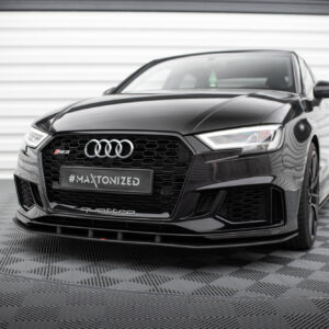 Maxton Design Передний сплиттер Street Pro для Audi RS3 Sedan 8V Facelift
