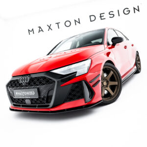 Maxton Design Передний сплиттер Street Pro для Audi RS3 Sedan 8Y Facelift