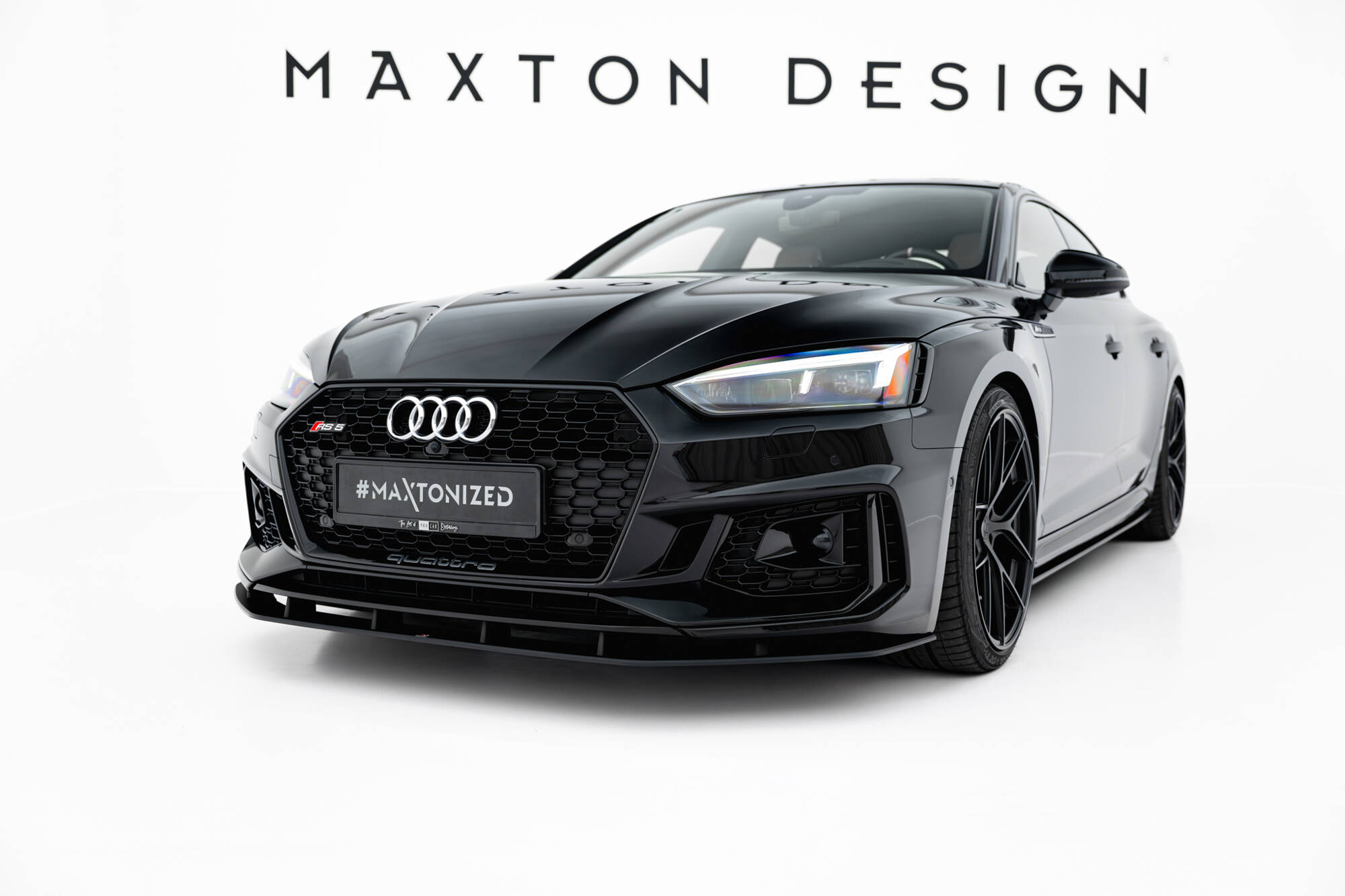 Maxton Design Передний сплиттер Street Pro для Audi RS5 Coupe / Sportback F5