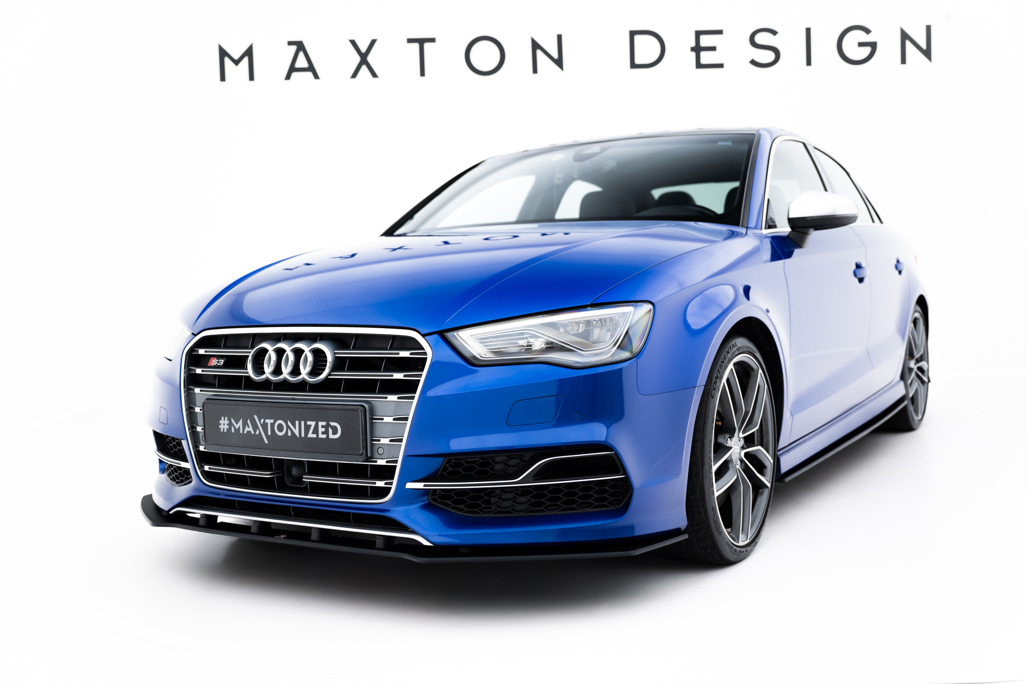 Maxton Design Передний сплиттер Street Pro Audi S3 / A3 S-Line Sedan 8V