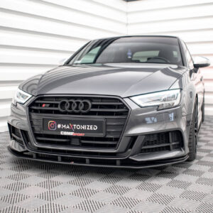 Maxton Design Передний сплиттер Street Pro для Audi S3 / A3 S-Line Sportback 8V Facelift