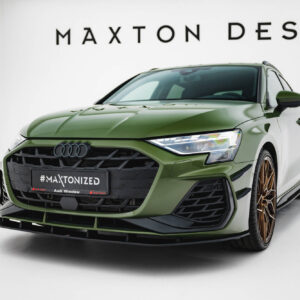 Maxton Design Передний сплиттер Street Pro для Audi S3 Sportback / A3 S-line Sportback 8Y (рестайлинг).