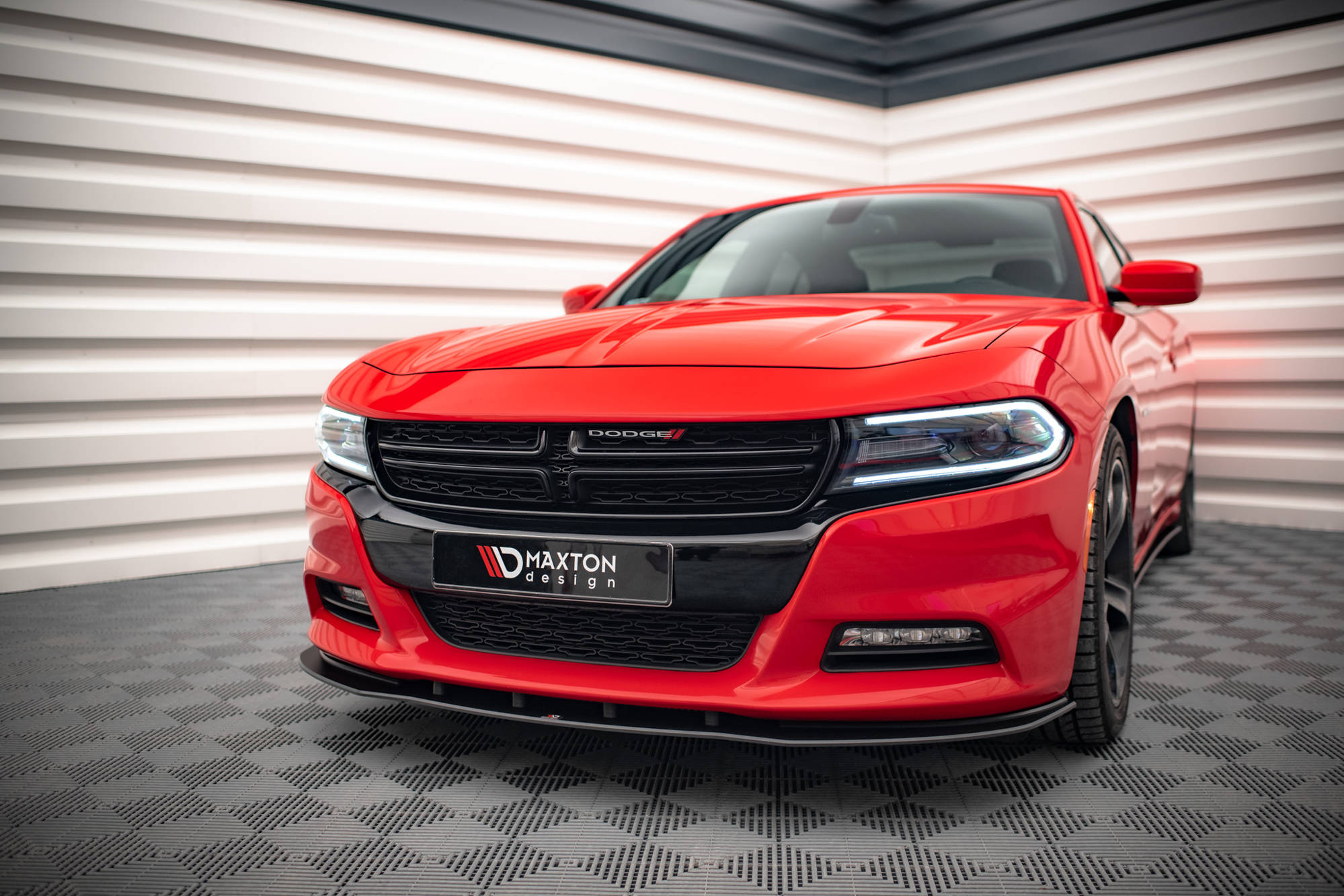 Maxton Design Передний сплиттер Street Pro для Dodge Charger RT Mk7 Facelift