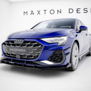 Maxton Design Передний сплиттер Street Pro + брызговики для Audi A3 S-Line Sedan / S3 Sedan 8Y Facelift