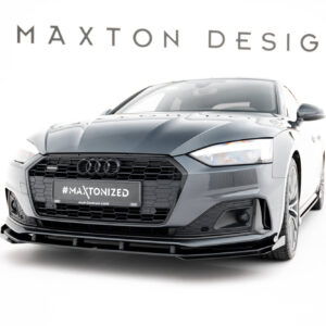 Maxton Design Передний сплиттер Street Pro + брызговики для Audi A5 F5 (рестайлинг)