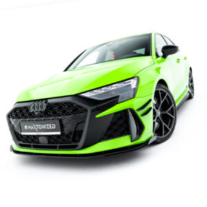 Maxton Design Передний сплиттер Street Pro + брызговики для Audi RS3 Sportback 8Y (рестайлинг)