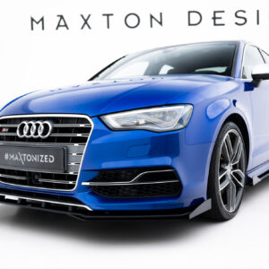 Maxton Design Передний сплиттер Street Pro + брызговики для Audi S3 / A3 S-Line Sedan 8V
