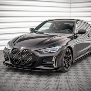 Maxton Design Передний сплиттер Street Pro + брызговики для BMW 4 M-Pack / M440i G22 / G23 / G22 Facelift / G23 Facelift