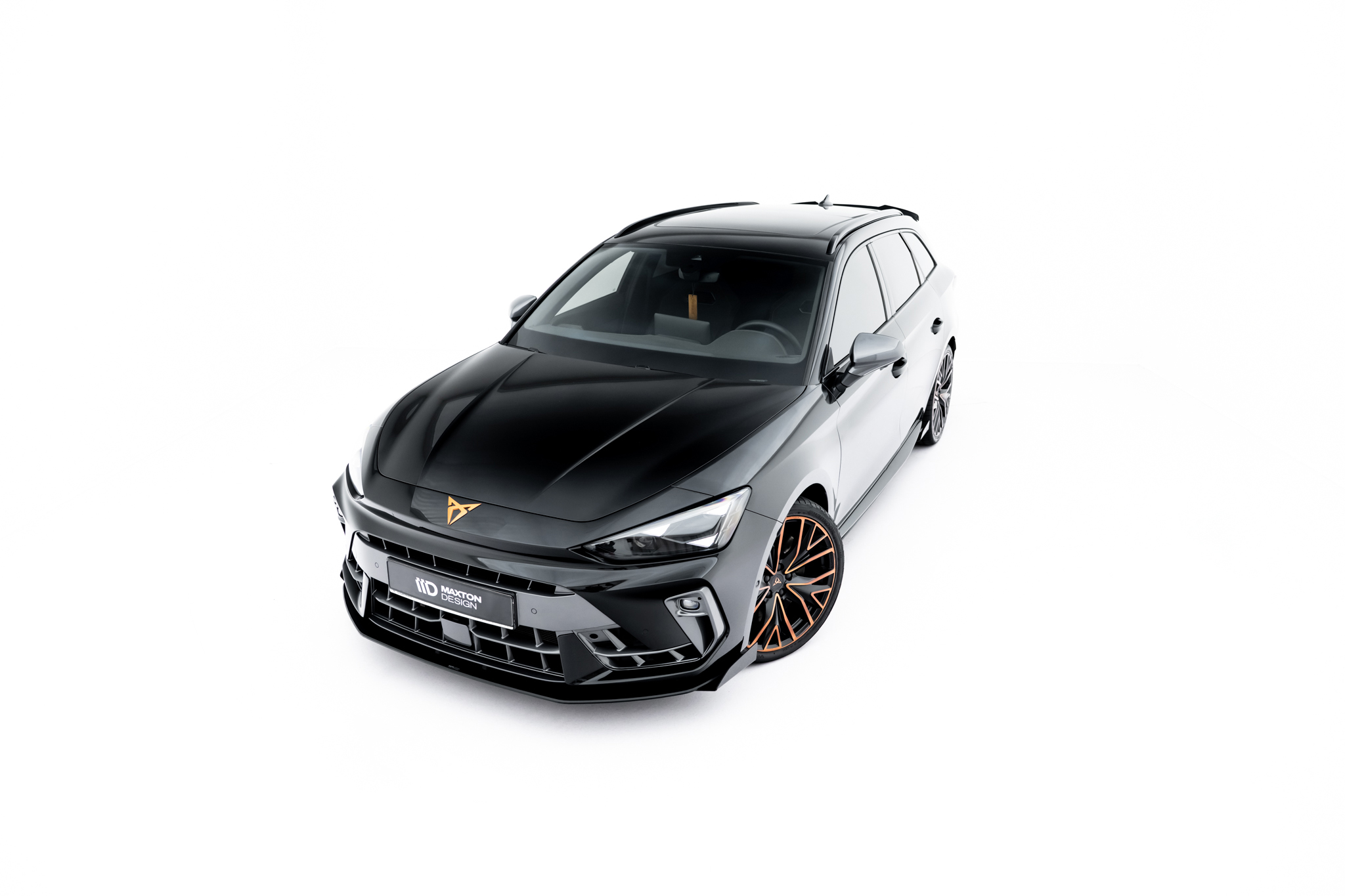 Maxton Design Передний сплиттер Street Pro + брызговики для Cupra Leon ST / хэтчбек Mk1 (рестайлинг) — изображение 5