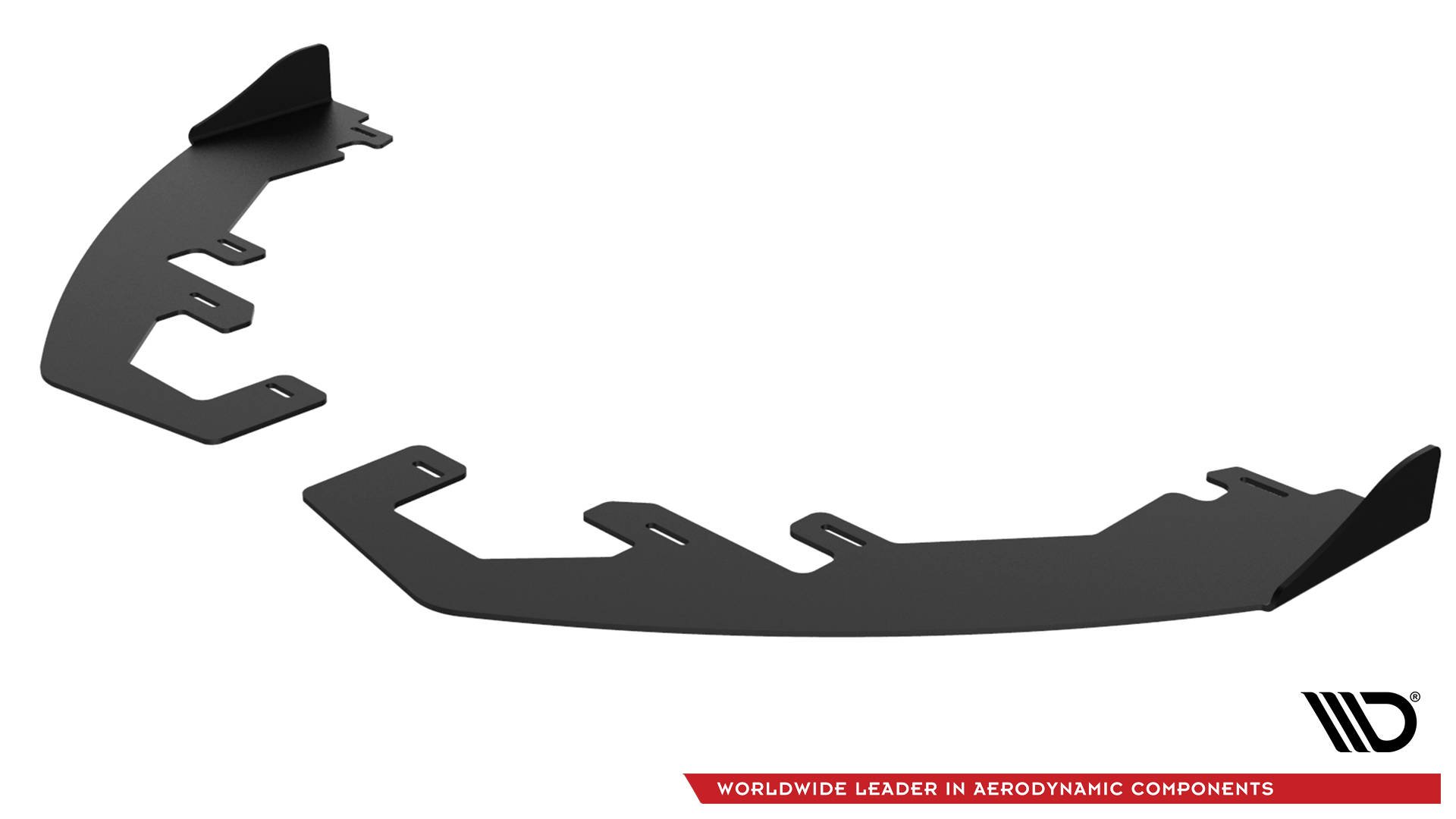 Maxton Design Передний сплиттер Street Pro + брызговики для Ford Fiesta Mk8 ST / ST-Line — изображение 7