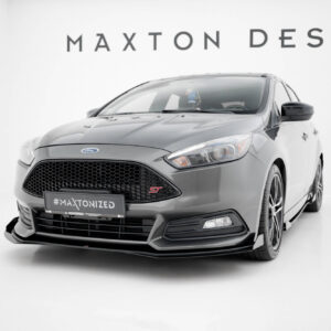 Maxton Design Передний сплиттер Street Pro + брызговики для Ford Focus ST Mk3 (рестайлинг)