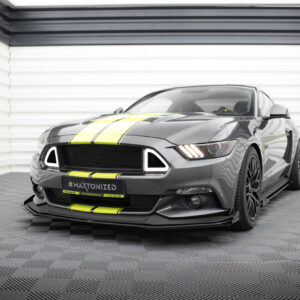 Maxton Design Передний сплиттер Street Pro + брызговики для Ford Mustang GT Mk6