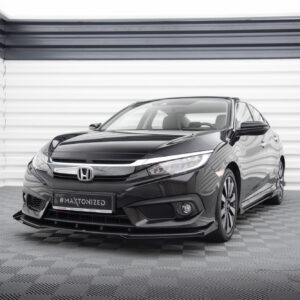 Maxton Design Передний сплиттер Street Pro + брызговики для седана Honda Civic Mk10