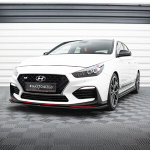 Maxton Design Передний сплиттер Street Pro + брызговики для Hyundai I30 N Mk3 хэтчбек/фастбэк