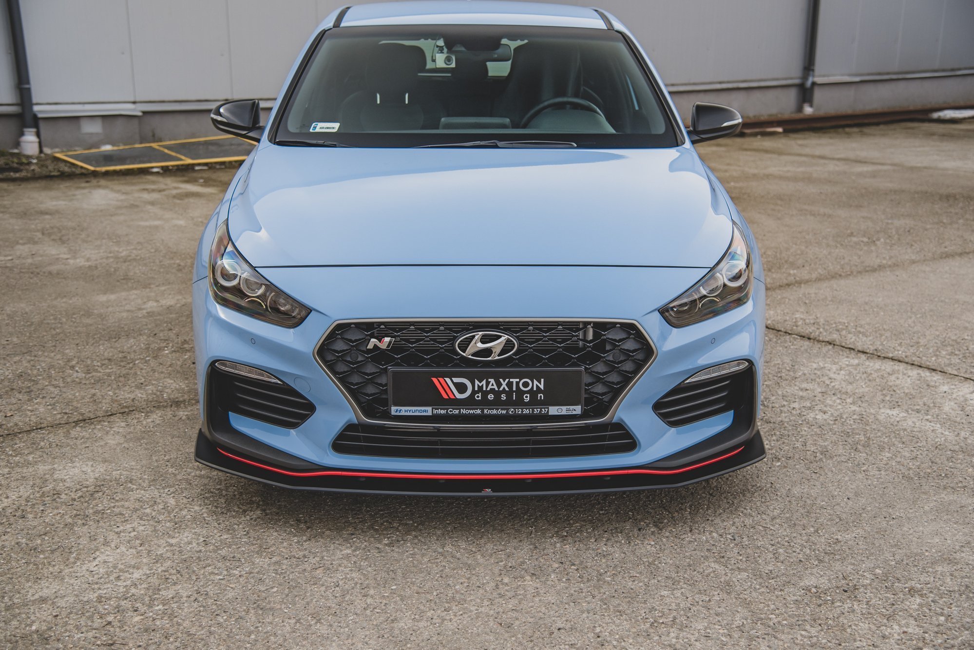 Maxton Design Передний сплиттер Street Pro + брызговики для Hyundai I30 N Mk3 хэтчбек/фастбэк — изображение 2