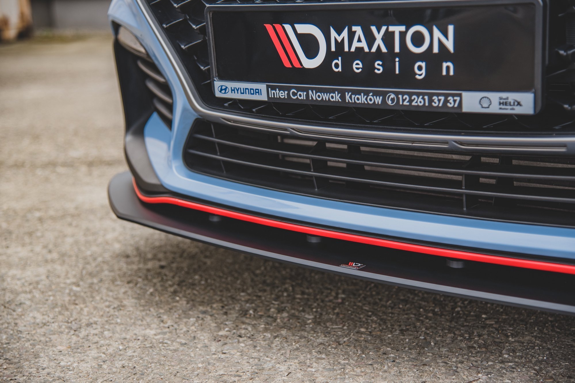 Maxton Design Передний сплиттер Street Pro + брызговики для Hyundai I30 N Mk3 хэтчбек/фастбэк — изображение 5