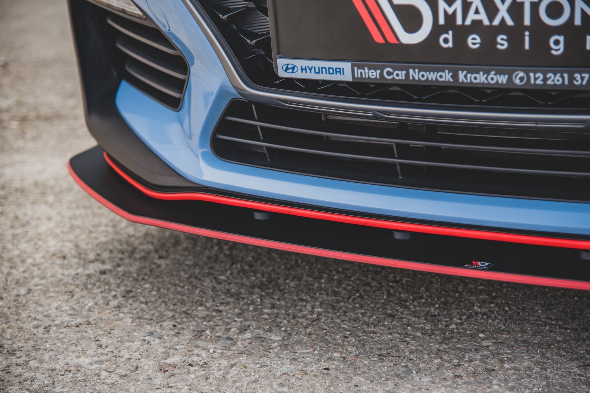 Maxton Design Передний сплиттер Street Pro + брызговики для Hyundai I30 N Mk3 хэтчбек/фастбэк — изображение 8