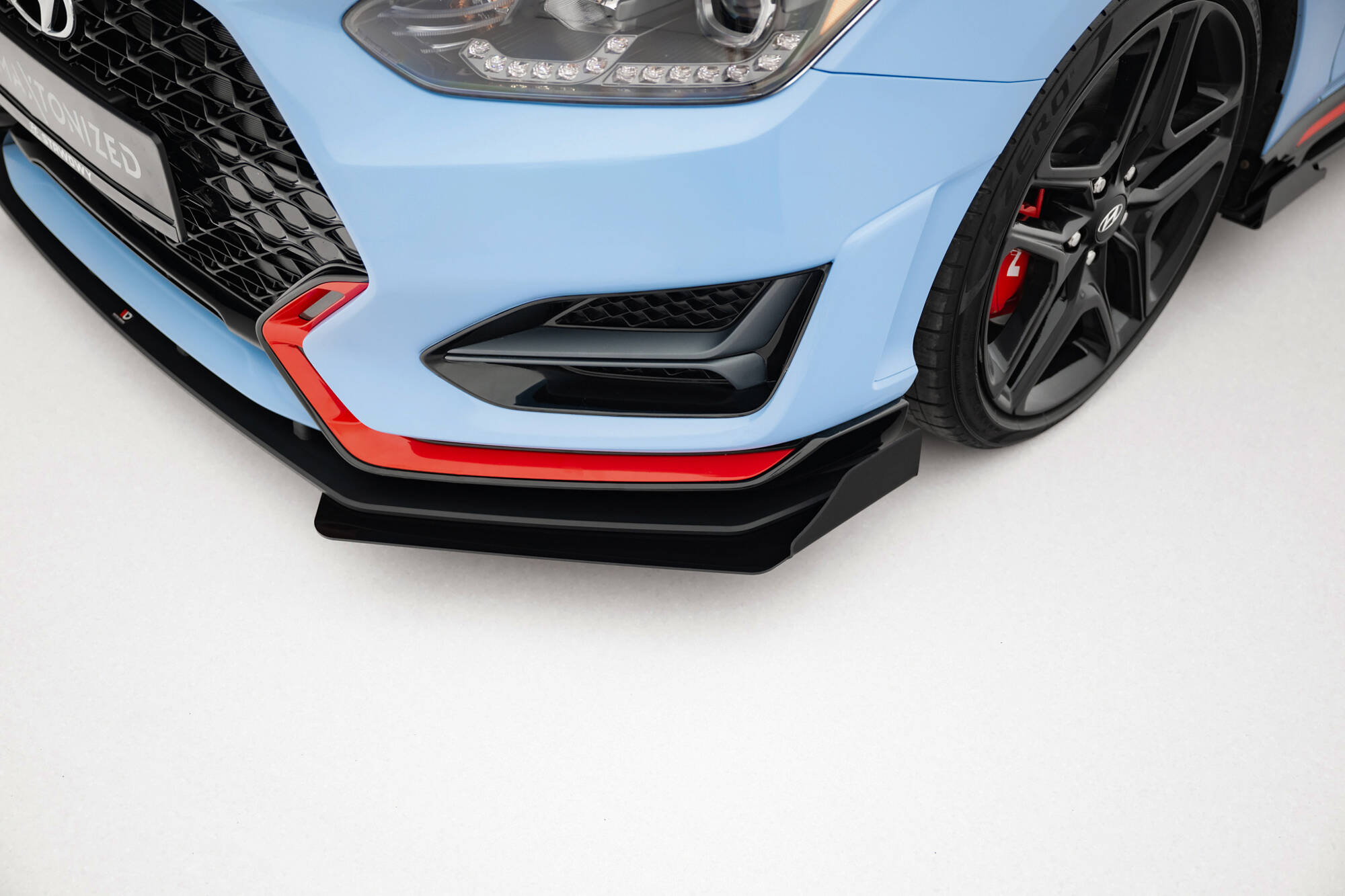 Maxton Design Передний сплиттер Street Pro + брызговики для Hyundai Veloster N Mk2 — изображение 2