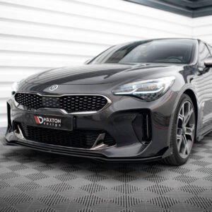 Maxton Design Передний сплиттер Street Pro + брызговики для Kia Stinger GT / GT-Line / Standard Mk1