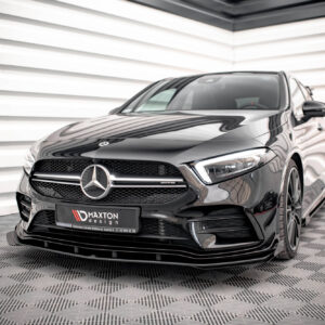 Maxton Design Передний сплиттер Street Pro + аэродинамические накладки на крылья для Mercedes A35 AMG / AMG-Line Aero Pack W177