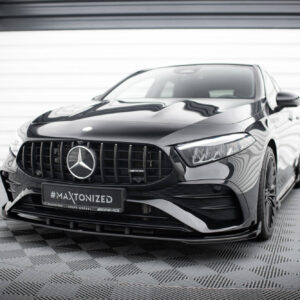 Maxton Design Передний сплиттер Street Pro + брызговики для Mercedes-AMG A35 W177 (рестайлинг)