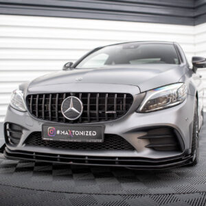 Maxton Design Передний сплиттер Street Pro + брызговики для Mercedes-AMG C43 купе/кабриолет C205 рестайлинг/A205 рестайлинг