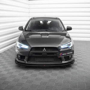 Maxton Design Передний сплиттер Street Pro + брызговики для Mitsubishi Lancer EVO X