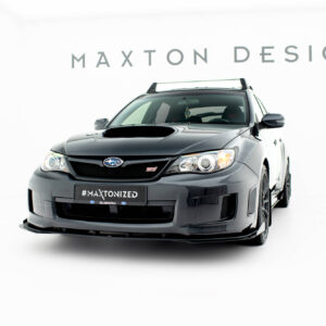 Maxton Design Передний сплиттер Street Pro + брызговики для Subaru Impreza WRX STI Mk3 Facelift